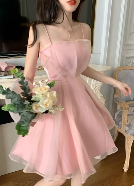 Pink Women's Dress S91