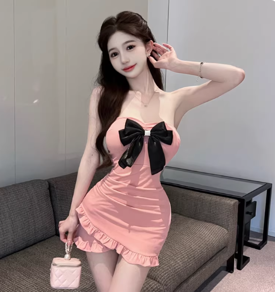 Pink Women's Dress  S184