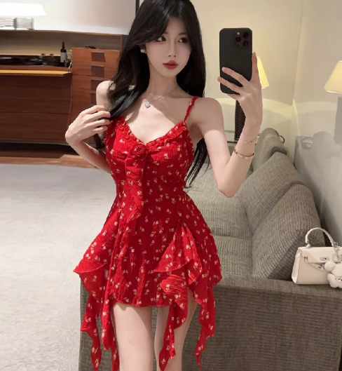 Red Women's Dress S200