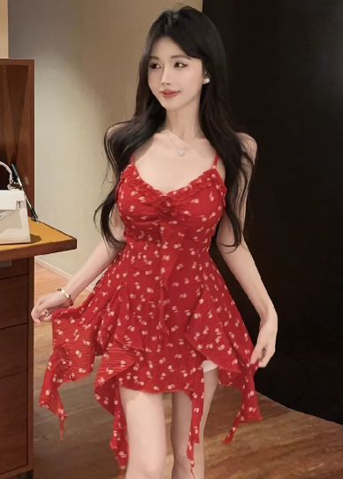 Red Women's Dress S200