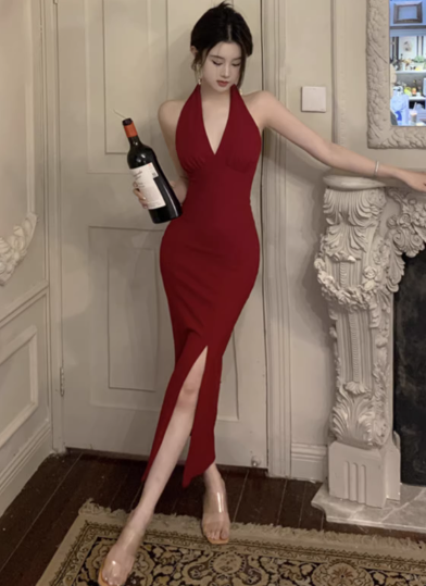 Red Women's Dress S285