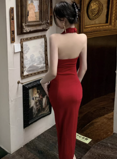 Red Women's Dress S285