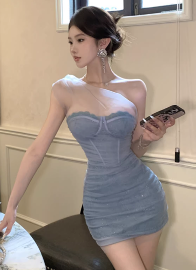 Blue Women's Dress S244
