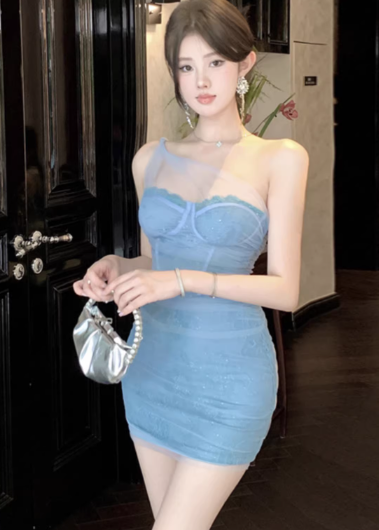 Blue Women's Dress S244