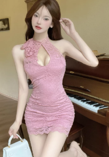 Pink Women's Dress S238
