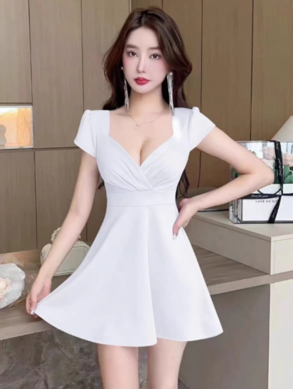 White Women's Dress S248