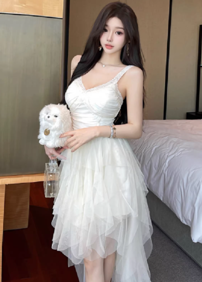White Women's Dress S247