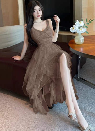 Khaki Women's Dress S278