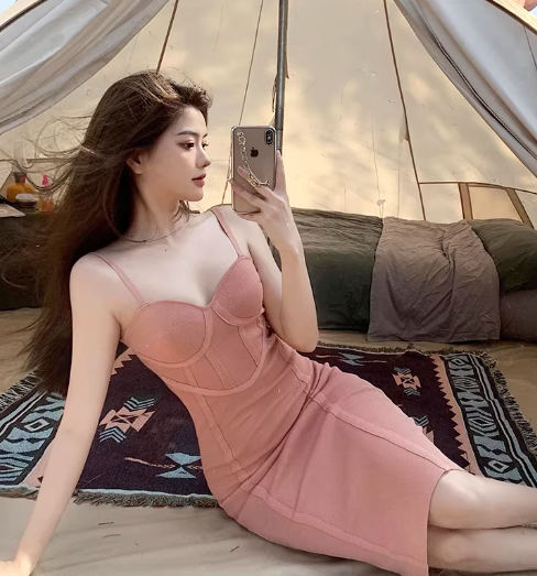 Pink Women's Dress S320