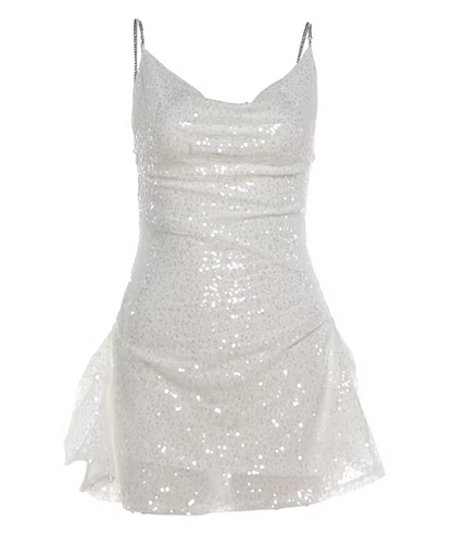 Fashion White Women‘s Dress S440