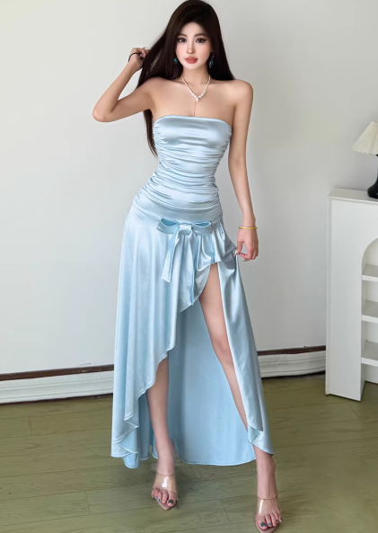 Fashion Blue Women‘s Dress S384