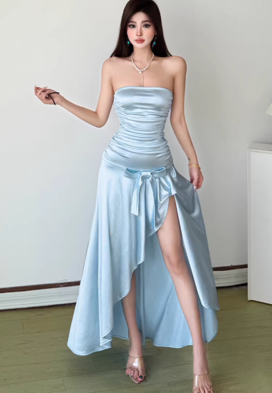 Fashion Blue Women‘s Dress S384