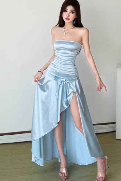 Fashion Blue Women‘s Dress S384