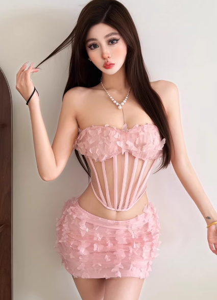 Fashion Pink Women‘s Dress S364
