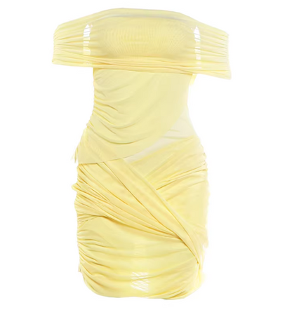 Fashion Yellow Women‘s Dress S370