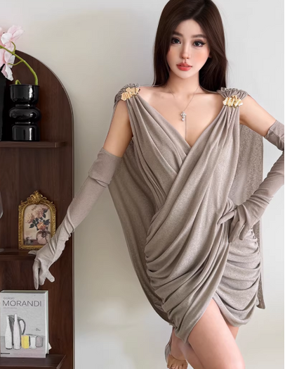 Fashion Gray Women‘s Dress S420