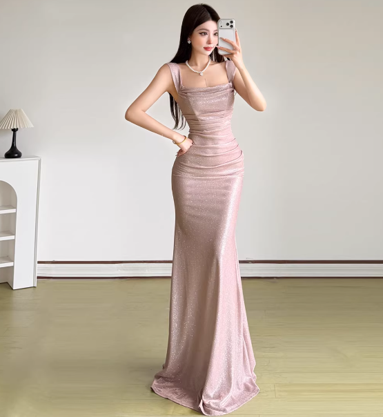 Chic Pink Dress S481