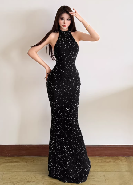 Robe bleue pour femme S101