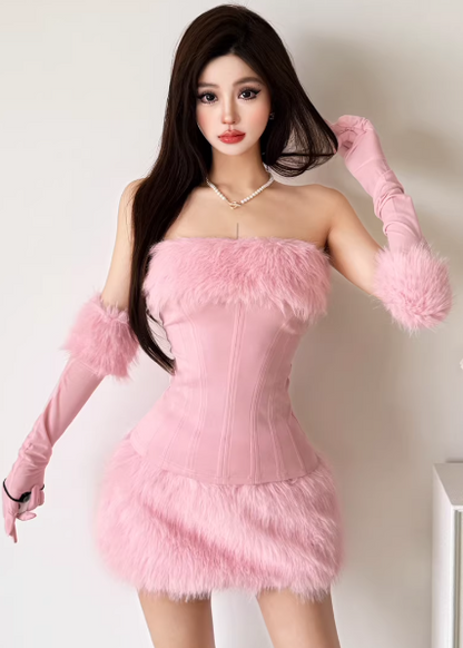 Chic Pink Dress S482