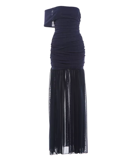 Blaues Damenkleid S101