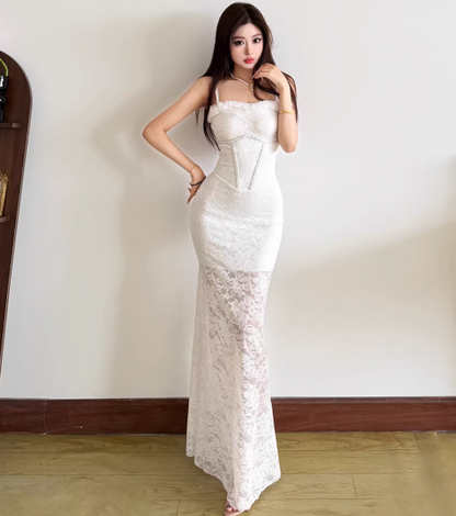 White  Women's Dress S541