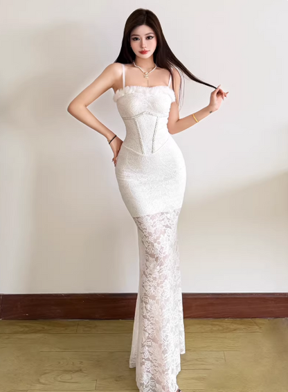 White  Women's Dress S541