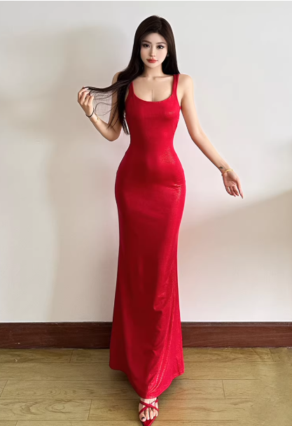 Blaues Damenkleid S101