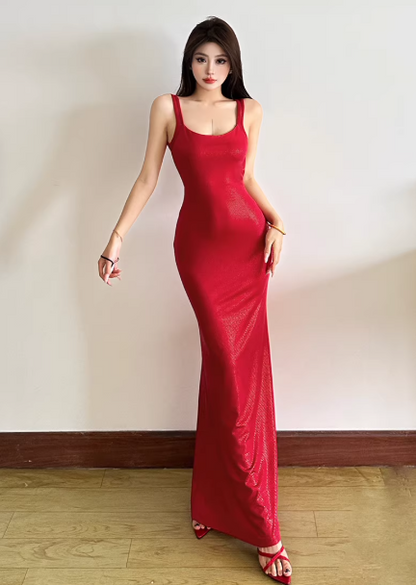 Blaues Damenkleid S101