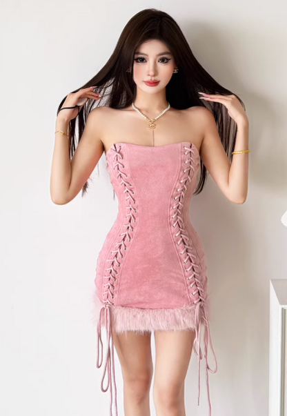 Chic Pink Dress S483