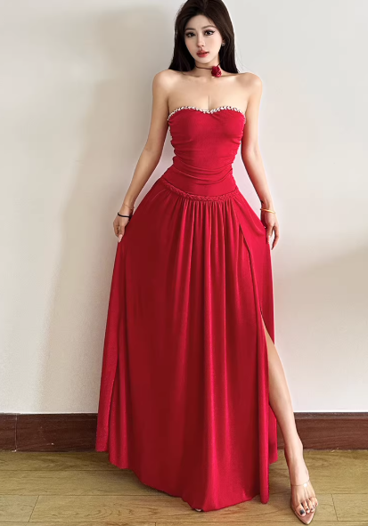 Blaues Damenkleid S101