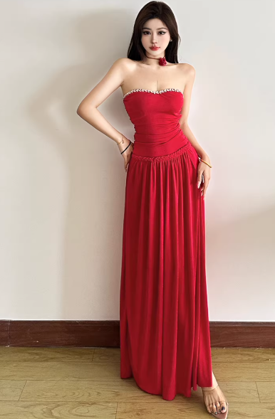 Blaues Damenkleid S101