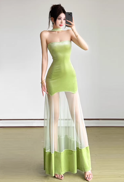 Chic Yellow Dress S491
