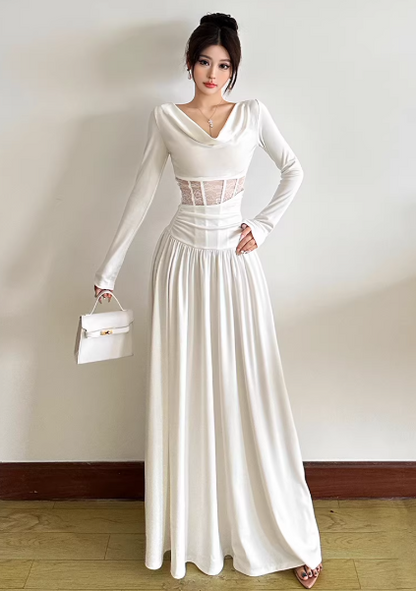 White Women's Dress S547