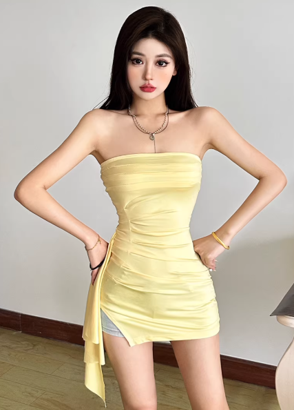 Blaues Damenkleid S101