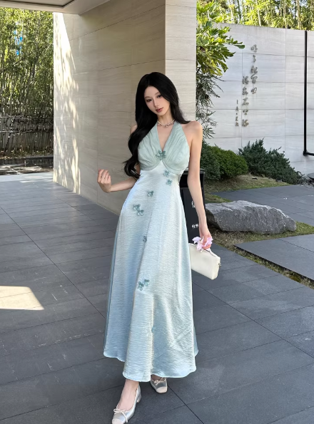 Blue Women Dress S999