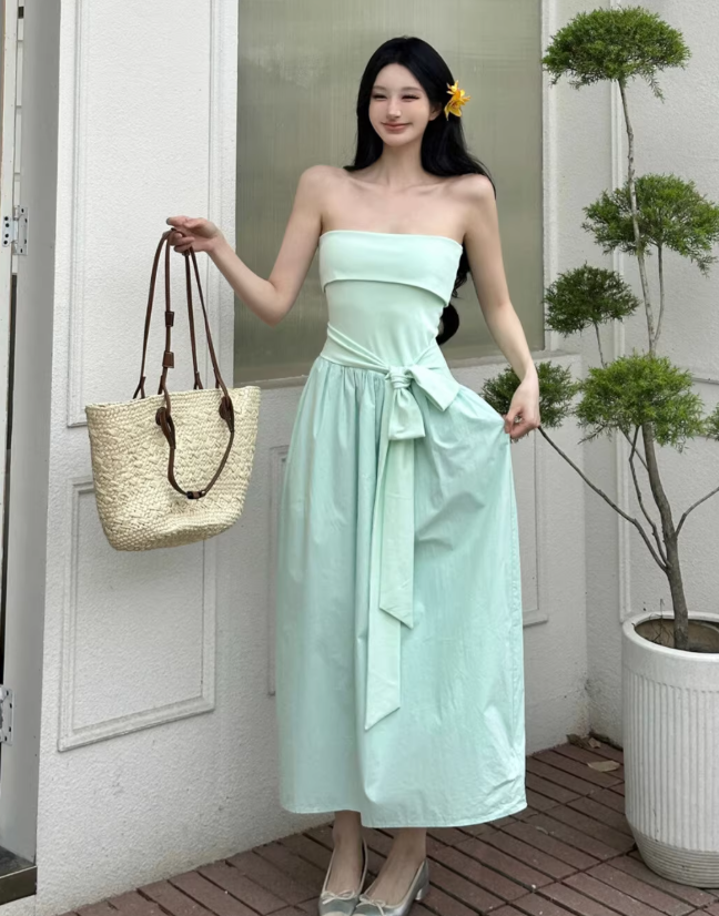 Green Women Dress S1011