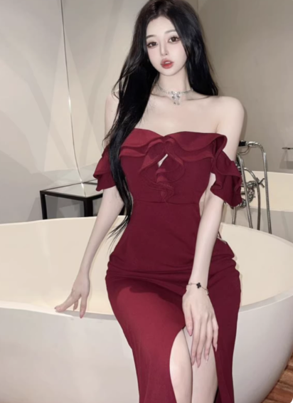 Red Women's Dress S171