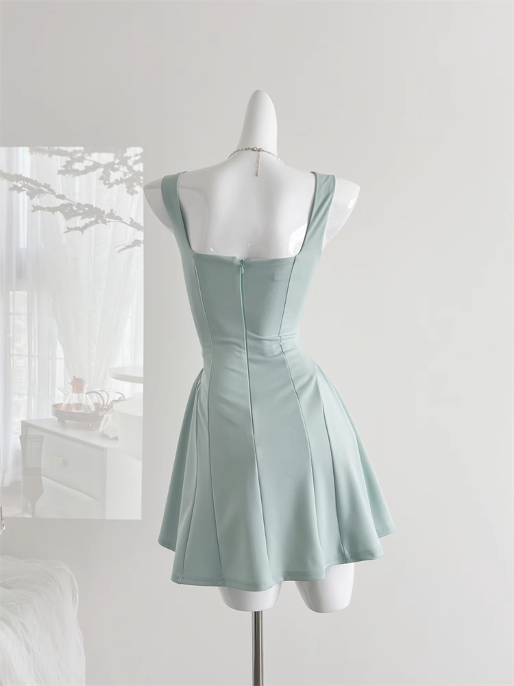 Robe taille haute au tempérament d'été doux et de niche DP0005