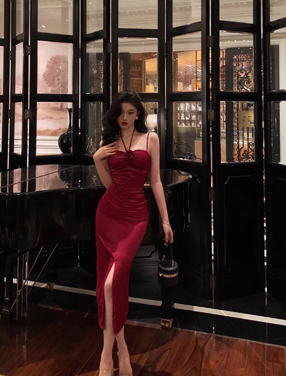 Sexy Sheath Red 21st Birthday Dress Party Gown Birthday Outfits Birthday Dress Ideas For Women DP1892