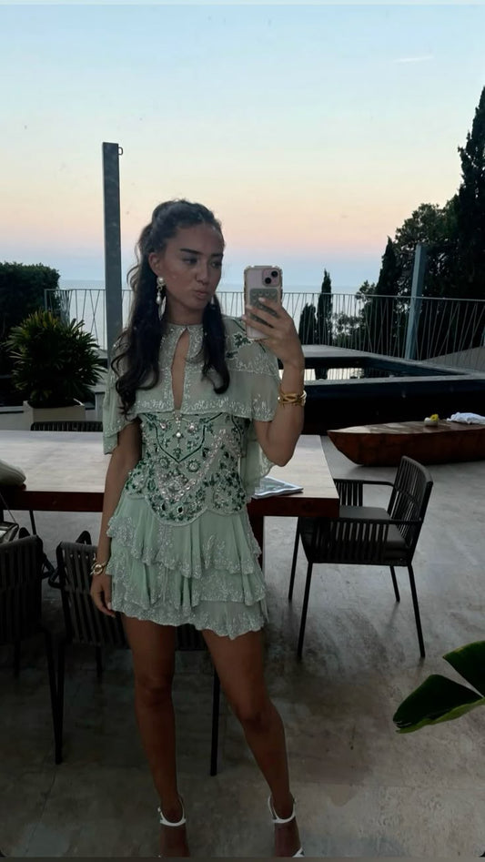 Robe de soirée vintage en mousseline de soie, coupe trapèze, bretelles spaghetti, tenue de soirée formelle pour le collège, pour les 18 ans, DH1080