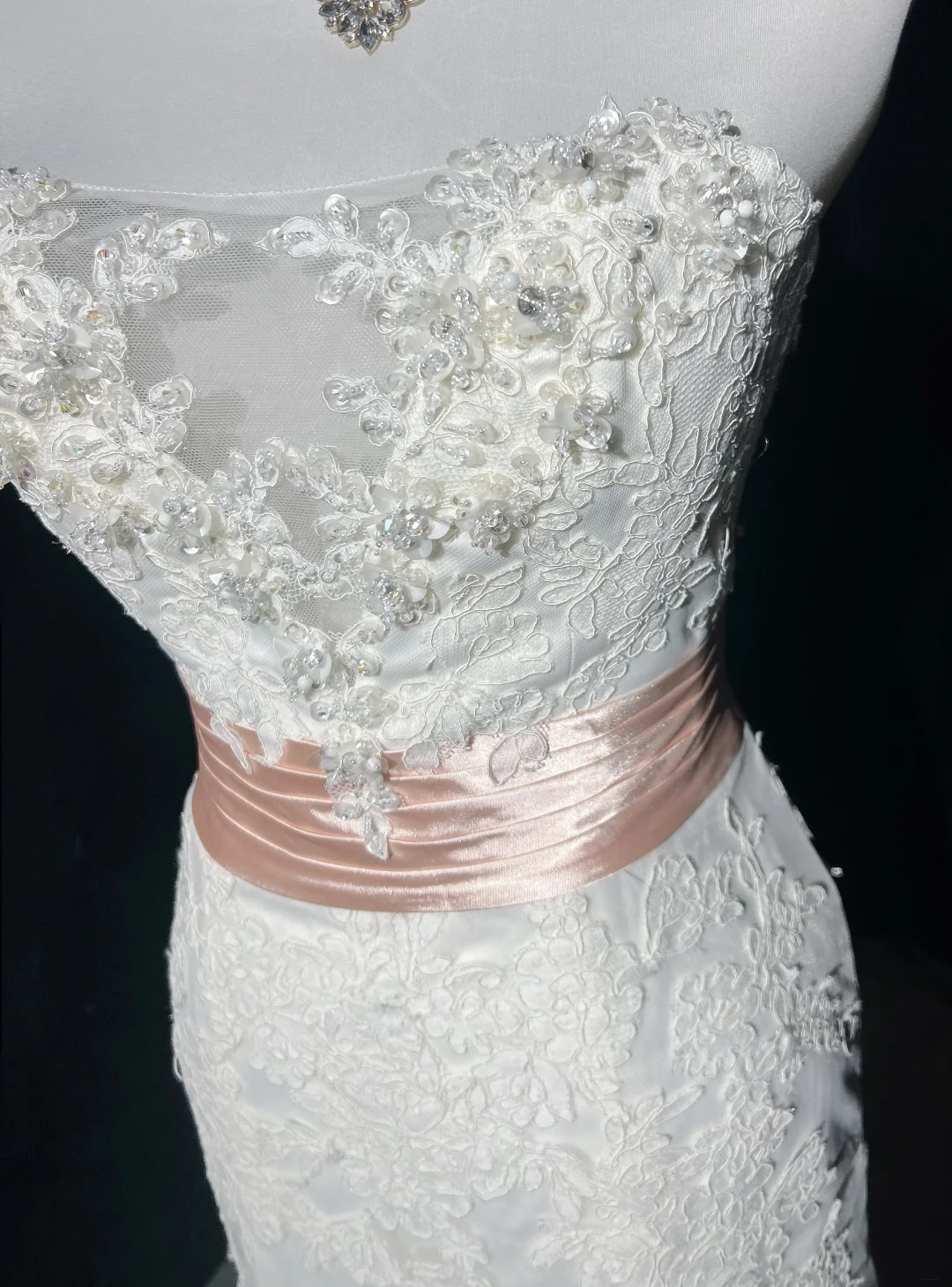 Classic Wedding Dress Mermaid Strapless White Lace Long 70s Wedding Dresses Vintage Bride Dress Bridal Gowns DH1267