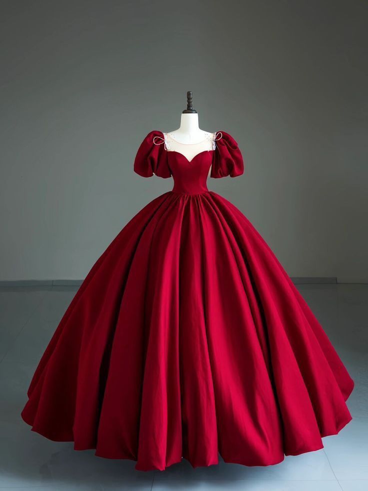 Hübsches Ballkleid Schatz Satin Rot Lange Quinceanera Kleid Formale Kleider Vestido De 15 Anos Süße 16 Kleid DH129
