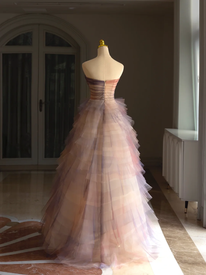 Luxus Ballkleid Trägerloses Ärmelloses Tüll Quinceanera Kleid Formale Kleider Vestido De 15 Anos Sweet 16 Kleid DH1293