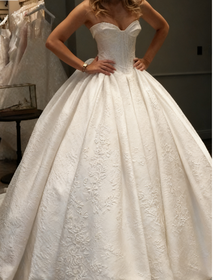 Retro Ballkleid Schatz Ärmelloses Weißes Satin Brautkleid Bescheidene Brautkleider Prinzessin Brautkleider DH1476