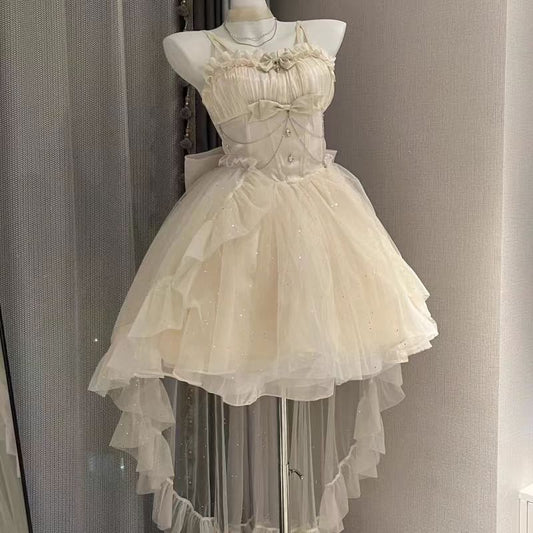 Cute Ball Gown Spaghetti Straps Tulle Short Mini Formal 8th Grade Homecoming Dresses Middle School Cocktail Dress Hoco Outfits DH1616