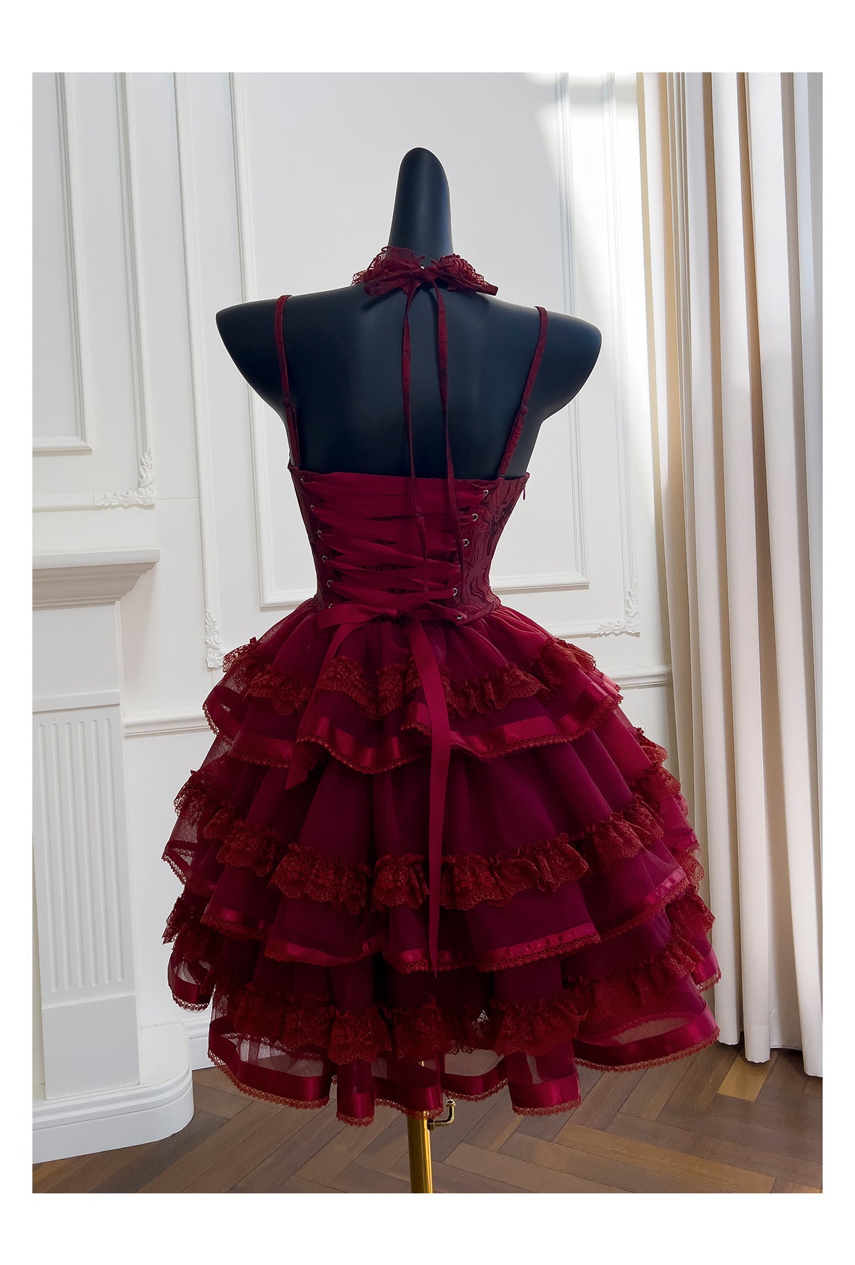Modest Ball Gown Spaghetti Straps Sleeveless Lace Grad Dress Inspo Short Mini Formal 8th Grade Homecoming Dresses High School Hoco Court Dress Graduation Dress Cocktail Gown Birthday Outfits D1938