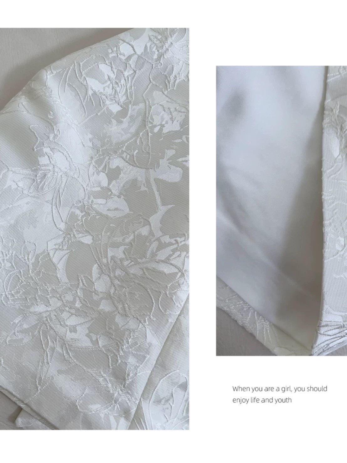Aesthetic A line Spaghetti Straps White Floral Printed Pattern Formal Mini Homecoming Dress Short Cocktail Outfits Graduation Dress Hoco Dress DH2196