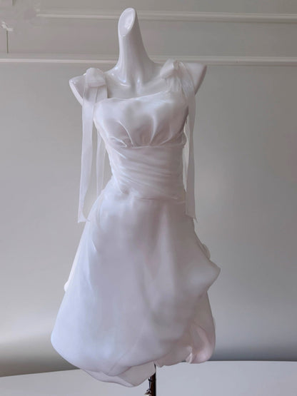 Modest A Line Spaghetti Straps Light Pink Short Formal Homecoming Dress Middle School Short 20th Birthday Outfits Graduation Dress Cocktail Dresses DH2201