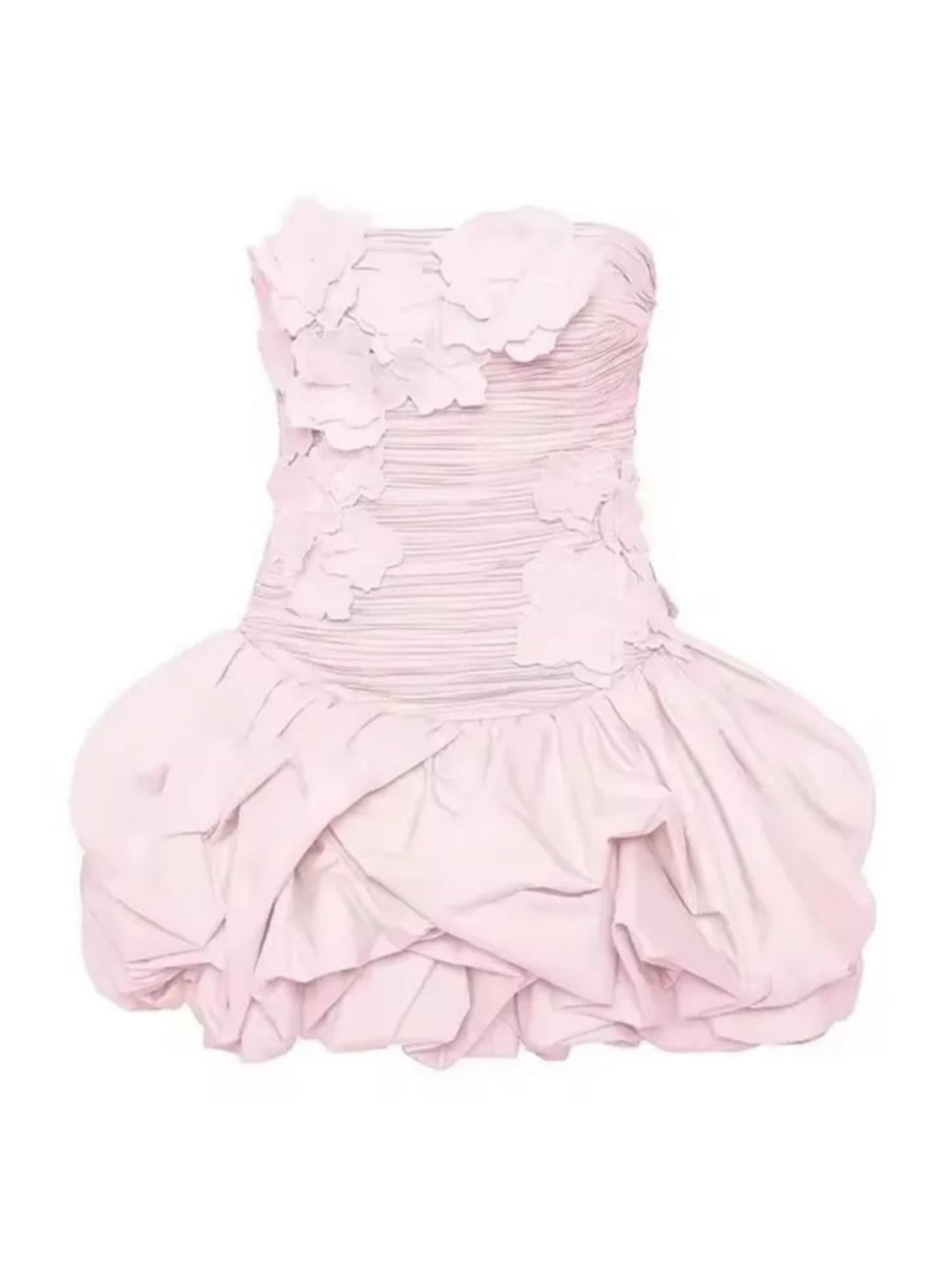 Modest Ball Gown Strapless Satin Lace Formal Homecoming Dresses Short 16th Birthday Outfits Graduation Dress Mini Hoco Dresses DH2540