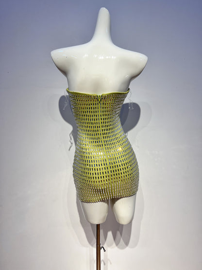 Sexy Sheath Strapless Green Tight Formal Homecoming Dresses 18th Birthday Outfits Graduation Dress Short Mini Hoco Dresses DH2547